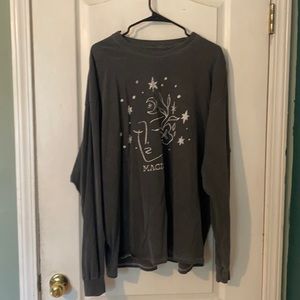 Dark gray long sleeve size Large , PacSun